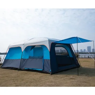 KTT Extra Large Family Camping Tent - 12-14 Person Space