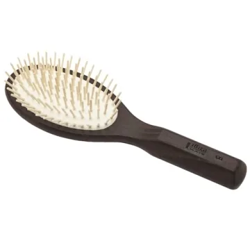 Ibiza Hair Oval Detangling Brush with Natural Wooden Pins - CX1 - Eco-Friendly & Hypoallergenic