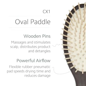 Ibiza Hair Oval Detangling Brush - Eco-Friendly & Hypoallergenic