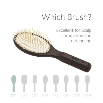 Ibiza Hair Oval Detangling Brush - Eco-Friendly & Hypoallergenic
