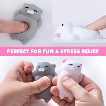 Nutty Toys Squishy Cat Set - Adorable Stress Relief
