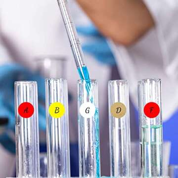 Yeachlaing 2000 Pieces 0.5 Inch Round Color Coding Labels,Circle Dot Stickers Used for Classroom Office and More,with Perforation Line (Kraft)