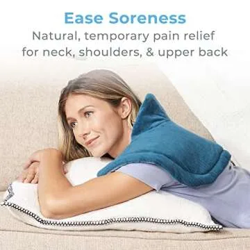 Pure Enrichment Neck and Shoulder Heating Pad - 4 Heat Settings, Soft Micromink, Magnetic Closure, 5...