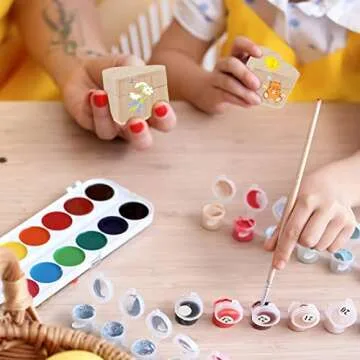 Taiyin 16 Pieces Valentine's Day Wood Box Heart Shaped Unfinished Wood Box with Magnetic Hinged Lid for Valentine's Day Wedding Anniversary Jewelry Craft Storage