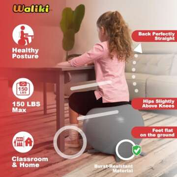 WALIKI Classroom Chair Ball – Flexible Active Seating for Kids