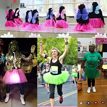Vibrant 5-Layered Tutus for Women and Teens