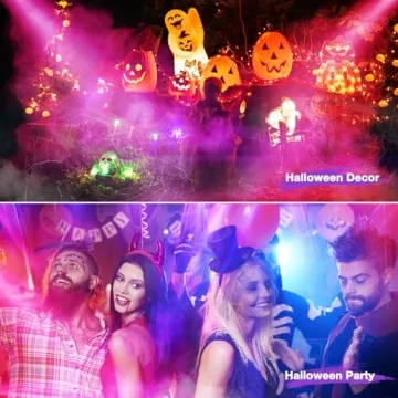 Fog Machine Kit with LED Lights & Remote Control