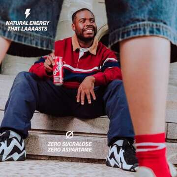 GURU Original Organic Energy Drinks, Clean Energy Drink with Plant Based Natural Caffeine from Green Tea, Gluten Free and Vegan, 100MG Caffeine, Healthy Drinks, 8.4oz (Pack of 24)