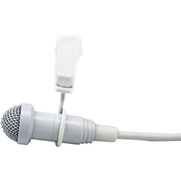 TASCAM Micro Portable Digital Audio Recorder with Lavalier Microphone, AV recording, interview recording 24-Bit/48 kHz BWAV File Format, White (DR-10WL)