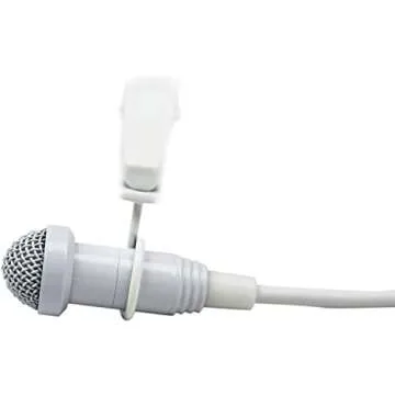 TASCAM Micro Portable Digital Audio Recorder with Lavalier Microphone, AV recording, interview recording 24-Bit/48 kHz BWAV File Format, White (DR-10WL)