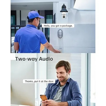 Light Bulb Security Camera 2Pack for Home Security