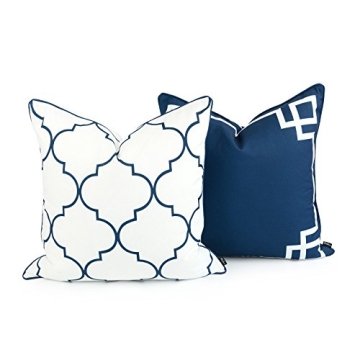 Hofdeco Stylish Water Resistant Pillow Covers Set of 2