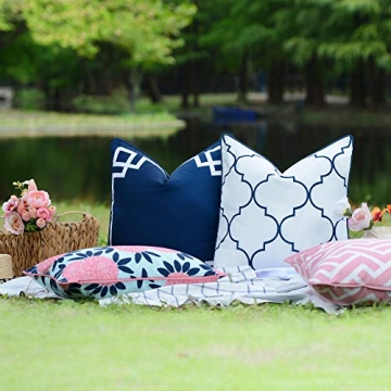 Hofdeco Stylish Water Resistant Pillow Covers Set of 2