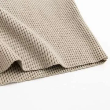 Glamaker Women's Sexy Long Sleeve Ribbed Sweater Dress Bodycon Midi Long Sweater Dresses