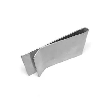 Cigar Cutters by Jim Custom Designed French-Fold Money Clip in Brushed Stainless Steel Money Clip (Golf 1)