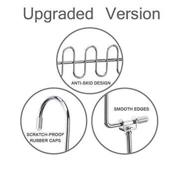 Meetu Space Saving Hangers Magic Cloth Hanger Metal Closet Organizer for Closet Wardrobe Closet Organization Closet System (Pack of 12)