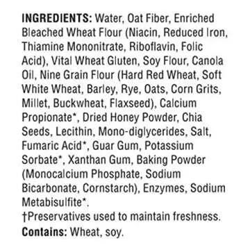 Healthy TUMAROS Low Fat 9 Grain Tortillas Pack of 6