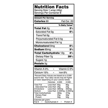 Healthy TUMAROS Low Fat 9 Grain Tortillas Pack of 6