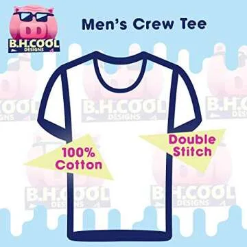 BH Cool Designs US-C-19-20-02-157261-01-13-02-05 - Men's Soft & Comfortable T-Shirt, Black, XX-Large