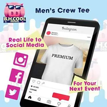 BH Cool Designs US-C-19-20-02-157261-01-13-02-05 - Men's Soft & Comfortable T-Shirt, Black, XX-Large