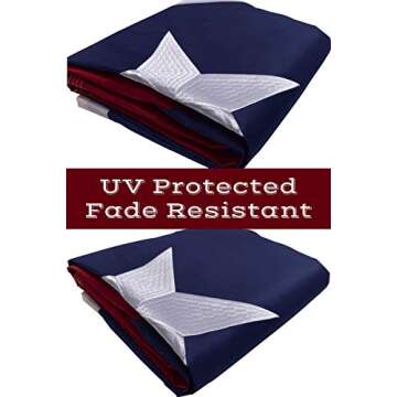 Puerto Rico Flag - 3x5 Foot Outdoor Nylon Banner with Embroidered Star and Double Stitched Sewn Stripes - Durable UV Fade Resistant Puerto Rican Flag