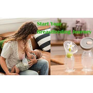 haakaa New Mum Starter Pack - Silicone Manual Breast Pump with Lid Breast Milk Collector 5oz - Flower Stopper Breastmilk Leak Catcher - Disposable Nursing Pads for Breastfeeding Mom Gift