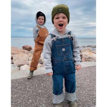 FURTALK Baby Beanie Cute Toddler Winter Hat Knit Boys Girls Warm 2 Pack Kids Embroidered Beanies Cap for 0-8 Years