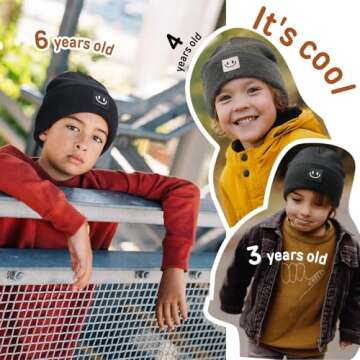 FURTALK Baby Beanie Cute Toddler Winter Hat Knit Boys Girls Warm 2 Pack Kids Embroidered Beanies Cap for 0-8 Years