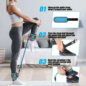 Ankle Resistance Bands Set - Strength and Versatility