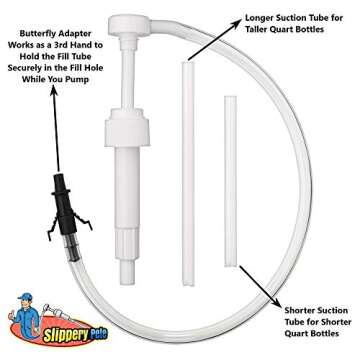 Slippery Pete Fluid Pump - Perfect for Quart Bottles and Versatile Use