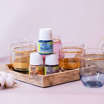 Pébéo Vitrea 160 Glossy Glass Paint Set - 10 Colors