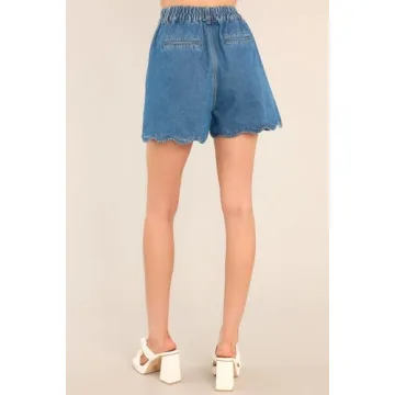 Stylish EZAPINE Denim Shorts for Women - Summer Fashion 2024