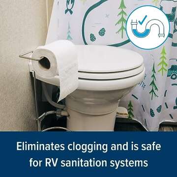 Camco 40276 Toilet Tissue, 1 Pack of 4 Rolls, White