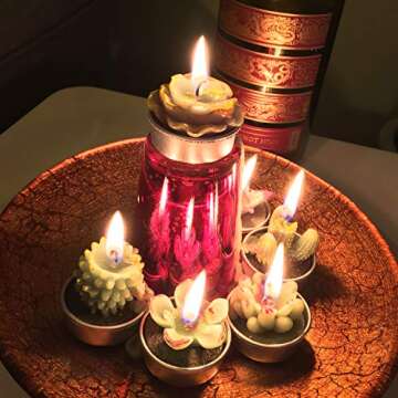 GIFTEXPRESS 18 Succulent Cactus Candles for Every Occasion