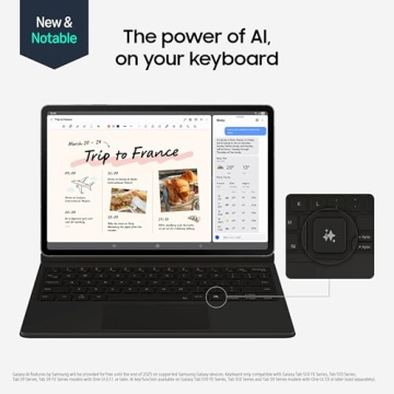 SAMSUNG Galaxy Tab S10 FE 128GB WiFi Tablet + Book Cover Keyboard - Blue