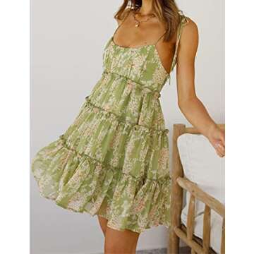 Stylish Mansy Floral Mini Dress for Summer