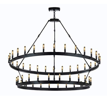 Gallery Wrought Iron Vintage Barn Chandelier for Your Home