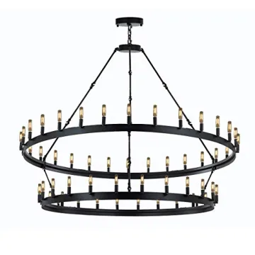 Gallery Wrought Iron Vintage Barn Chandelier for Your Home