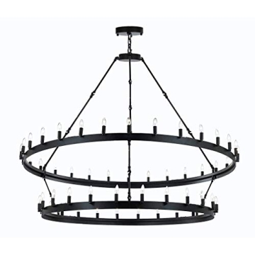 Gallery Wrought Iron Vintage Barn Chandelier for Your Home