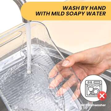 CiWiVOKi Clear Plastic Storage Bins, Set of 12, Multi-Use Organization and Storage Containers for Pantry, Cabinet, Refrigerator, Freezer, Bathroom, Organizer Bins for Home & Kitchen