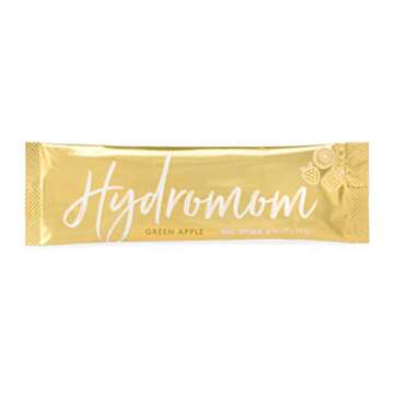 Boobie Hydromom Superfood Electrolyte Drink Mix, Green Apple | Refreshing Energy & Hydration Boost f...