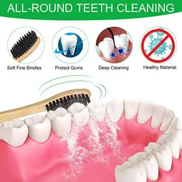 VEGOLS Eco-Friendly Extra Soft Toothbrush Pack of 6