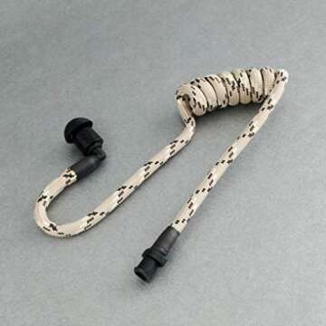 FilmPro Headset & Tubeez Combo - Walkie Talkie Surveillance Headset w/Threaded Acoustic Coil. No More Stick or Itch! (Tan FilmPro + Desert Storm Tubeez)