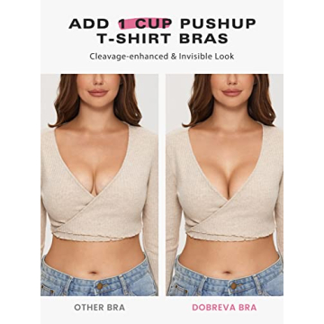 DOBREVA Wireless Push Up Bra 32DD Comfortable