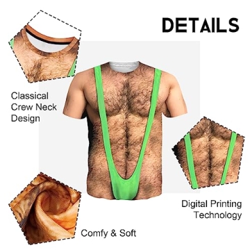 3D Fake Abs T-Shirts Unisex - Cool Gift for Parties
