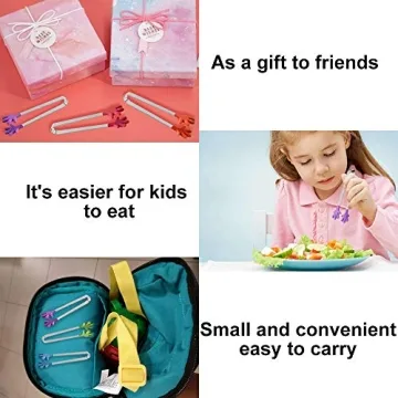 8PCS Colorful Mini Tongs for Kids - Fun Kitchen Tool