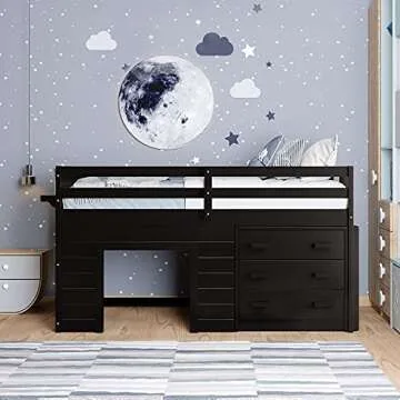 Stylish SOFTSEA Twin Loft Bed with Storage Drawers