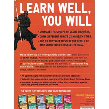 Star Wars Workbooks: 2nd Grade Math