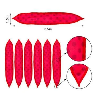 30 Pieces Hair Curler Rollers DIY Night Sleep Foam Hair Styling Tools Flexible Soft Sponge Pillow Hair Rollers With Storage Bag (5 Colors)
