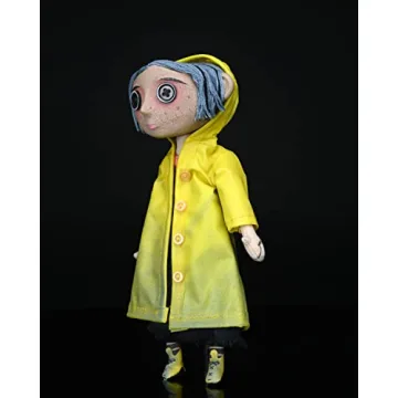 NECA Coraline Doll with Yarn Hair and Raincoat